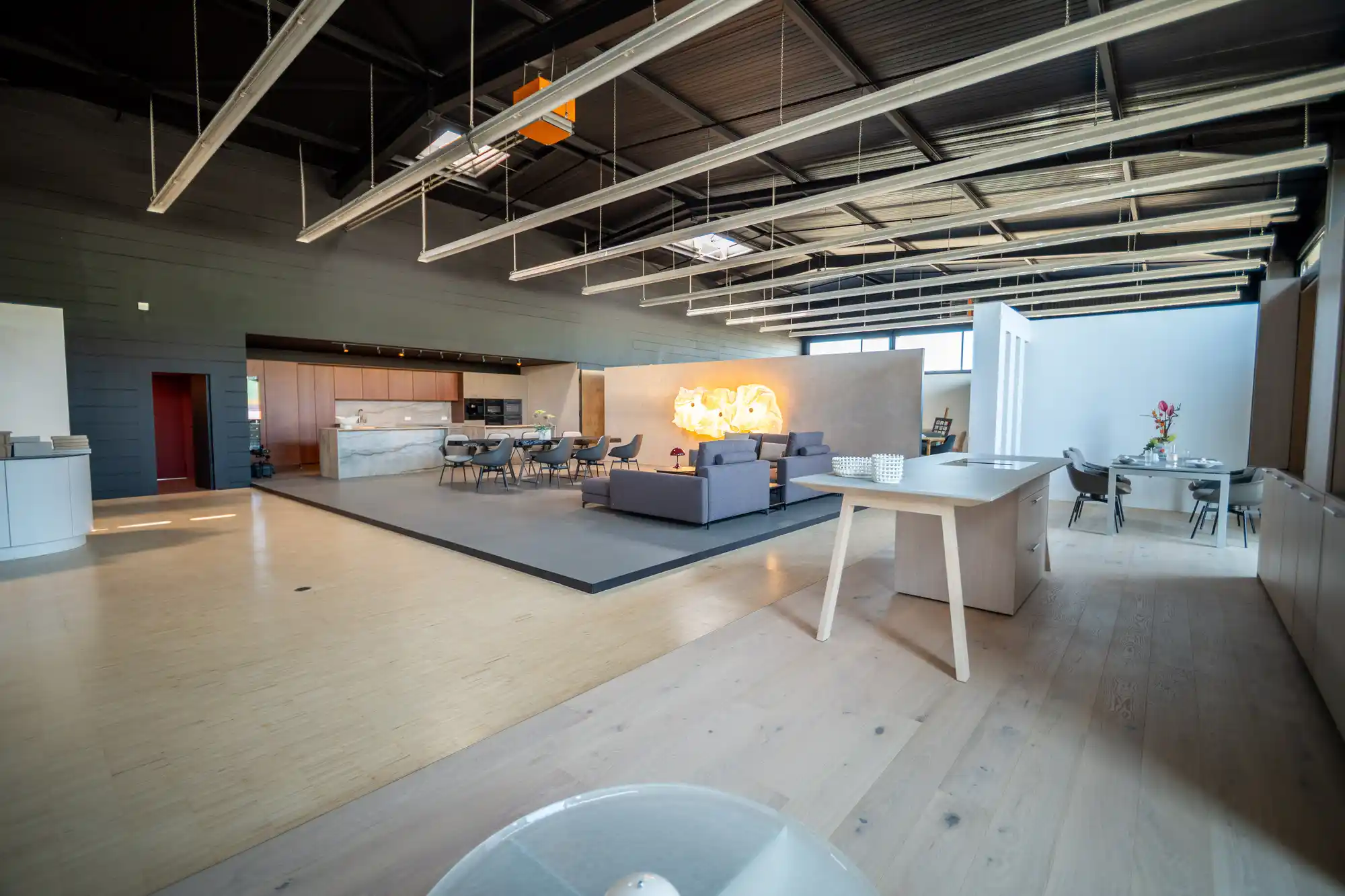 Wohnbereich im Schickinger Showroom in Sinzheim – übersicht